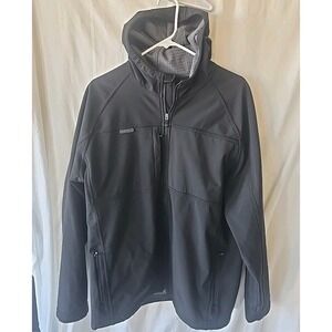 Foxtech FX-Bionic Series 2000mm Jacket Coat Men XL Black Hooded Zipped Pockets‎